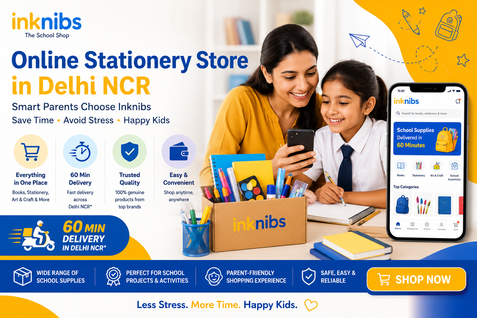 Online Stationery Store in Delhi NCR: Why Smart Parents Are Choosing to Buy School Supplies Online